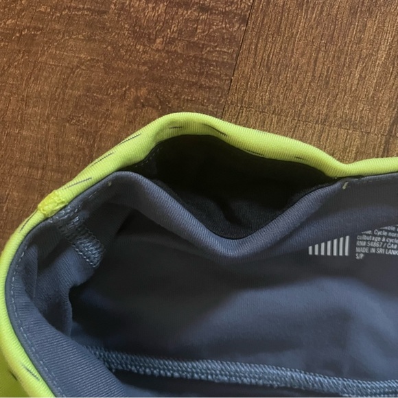 Victoria’s Secret VSX knockout crop leggings women Sz small gray neon pocket - Picture 6 of 8